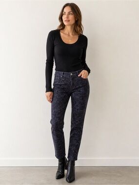 ORLY Size 8 Dark Abstract Print Skinny Jeans NWT